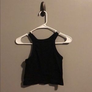 Black Crop Top - Size Small